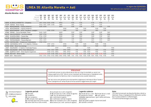 Orario trasporto extraurbano